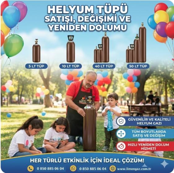 Basınçlı Helyum Gazı Satışı