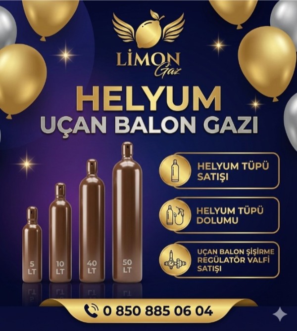 Cankiri Helyum Gazı Tüpü Dolumu Değişimi Satış Fiyatı - Limon Gaz