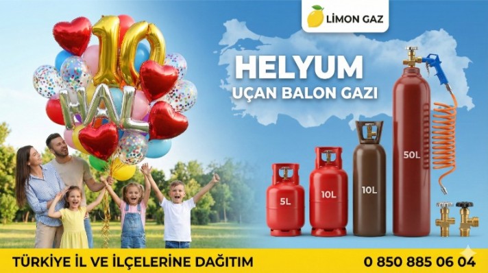 Diyarbakir Helyum Gazı Tüpü Dolumu Değişimi Satış Fiyatı - Limon Gaz
