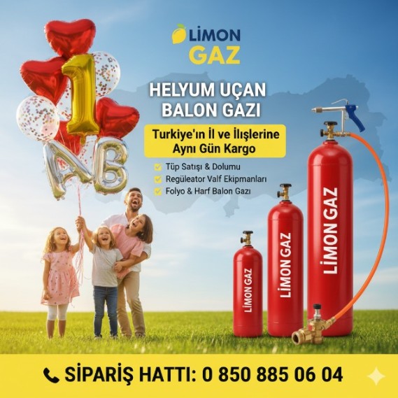 Diyarbakir Helyum Gazı Tüpü Dolumu Değişimi Satış Fiyatı - Limon Gaz
