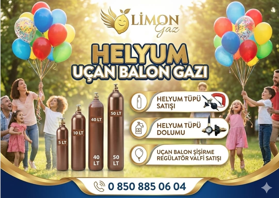 Helyum Balon gaz� t�p �e�itleri 5 lt 10 lt 50 litre