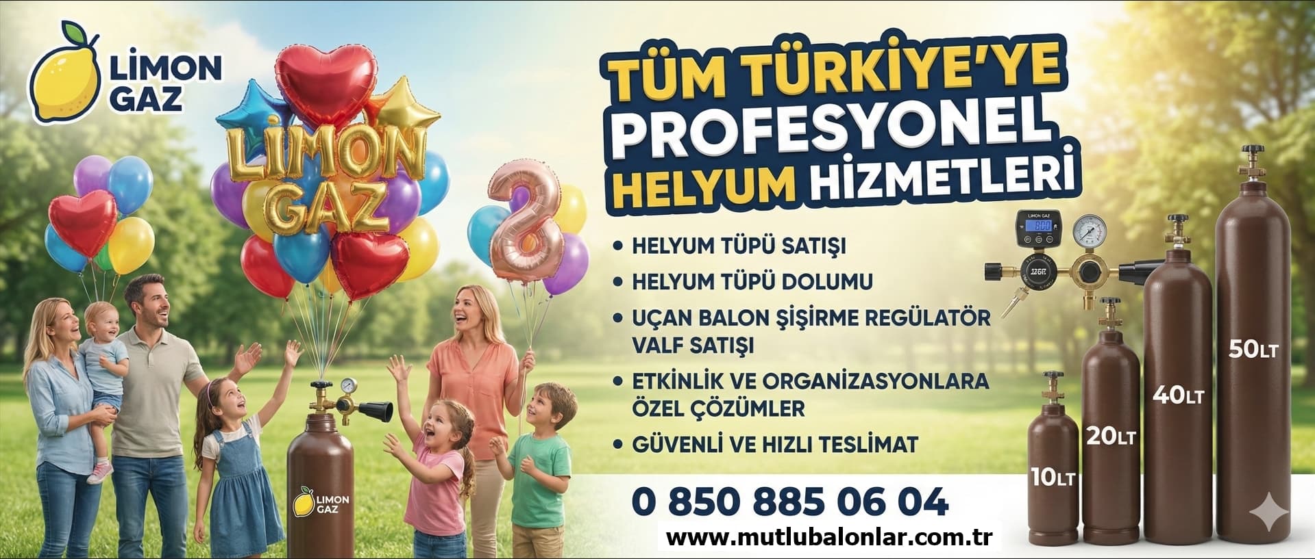 Helyum Gaz� sat��� dolumu de�i�imi Teslimat