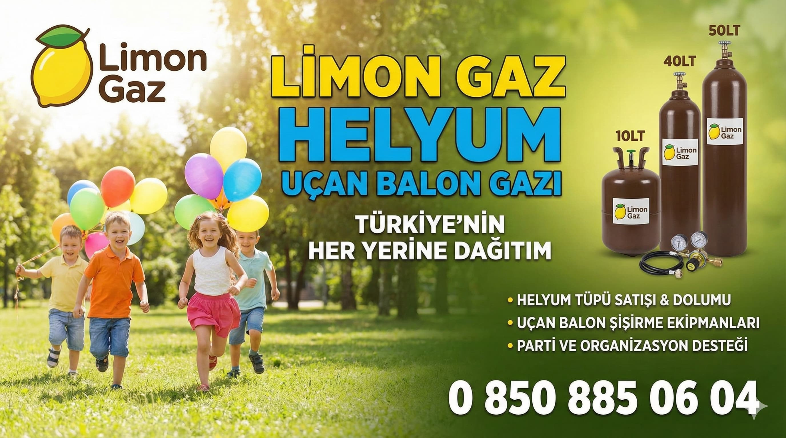 Helyum Gaz� sat��� dolumu de�i�imi Limon Gaz